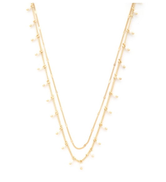 Sodajo Pearl Layer Necklace