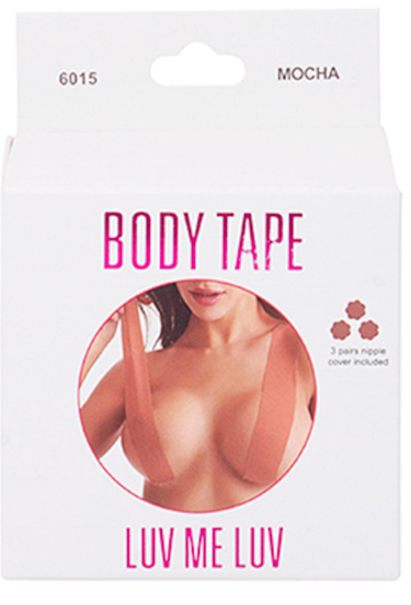 Mocha Body Tape With 3 Pairs Nipple Cover