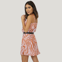 Copper Zebra Dress